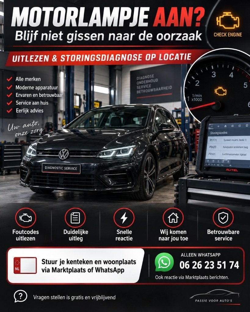 Motorlampje aan? Foutcodes uitlezen op locatie, Auto diversen, Ophalen of Verzenden