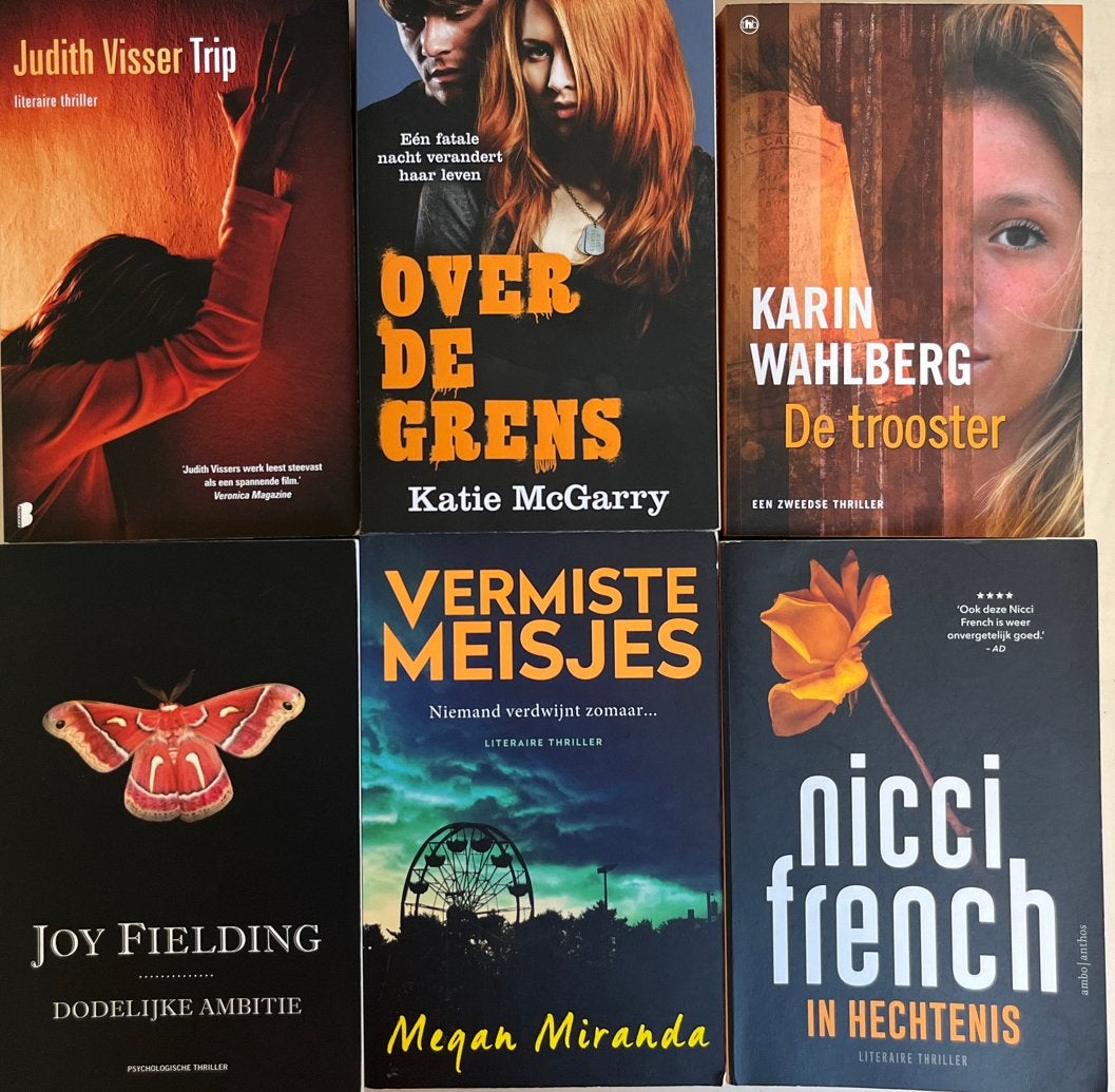 boekenpakket: oa Joy Fielding, Karin Wahlberg, Nicci French, Ophalen of Verzenden, Zo goed als nieuw, Nederland