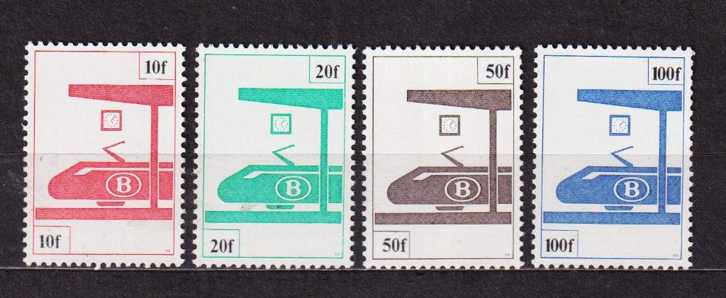 België spoorwegzegels 1982 TR455/TR458 **, Ophalen, Postfris, Treinen, Postfris