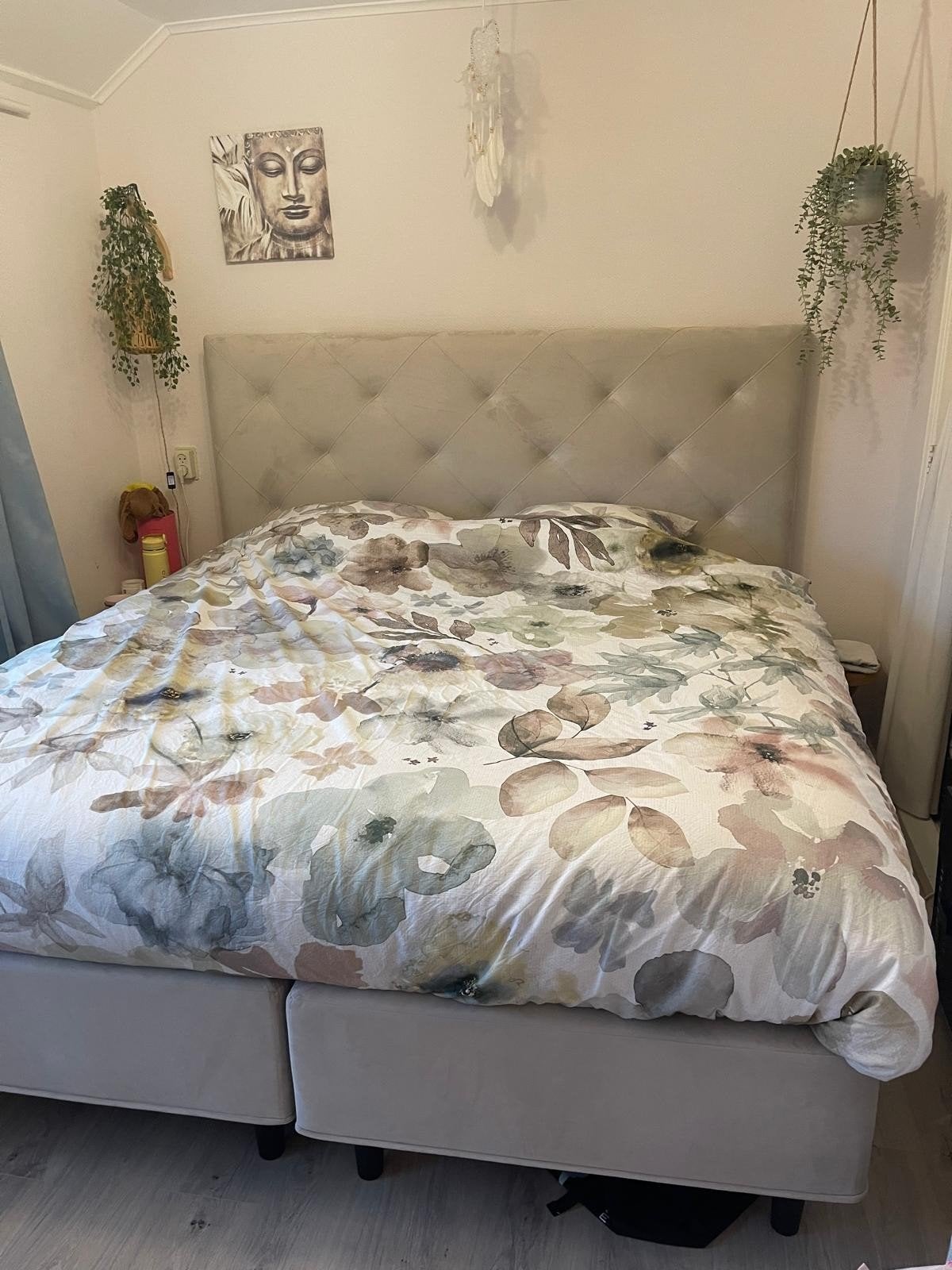 Swiss Sense Royal Class Boxspring met Pullman matras, Ophalen, Beige, Tweepersoons, Zo goed als nieuw