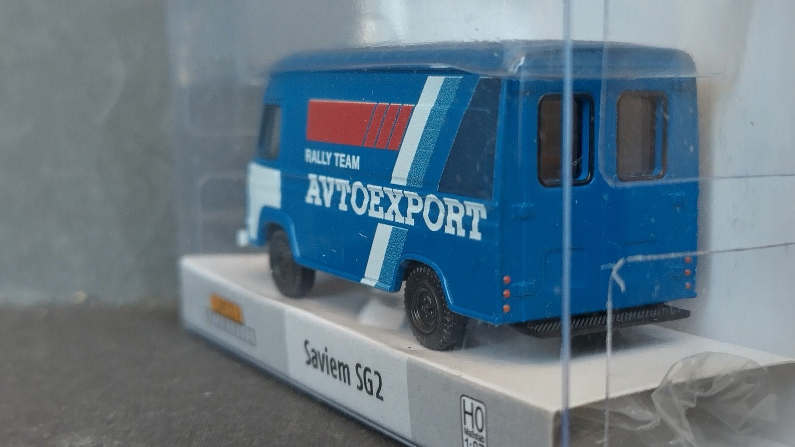 Renault Saviem SG2 Rally team Autoexport 1:87 Brekina Pol, Auto, ., Ophalen of Verzenden, Brekina