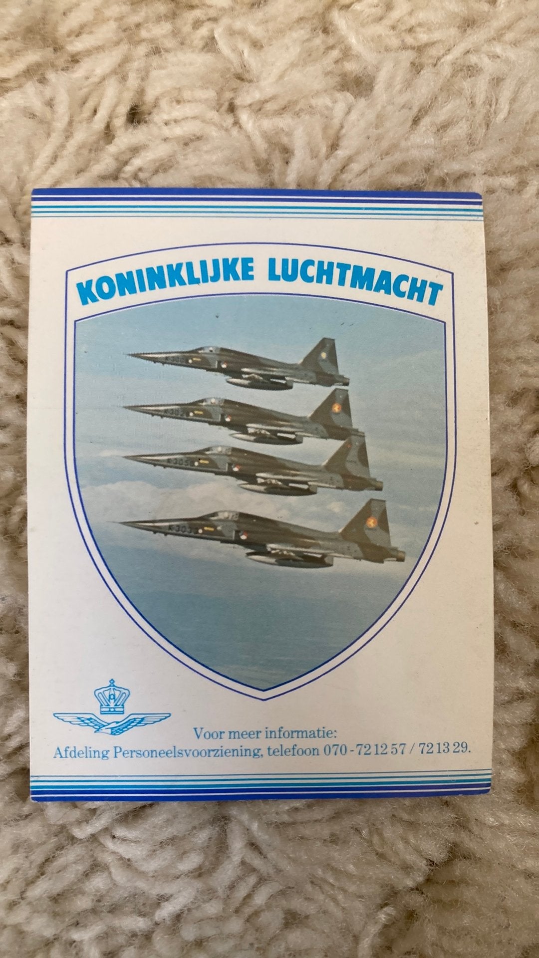 Koninklijke Luchtmacht, Ophalen of Verzenden, Zo goed als nieuw, Bedrijf of Vereniging