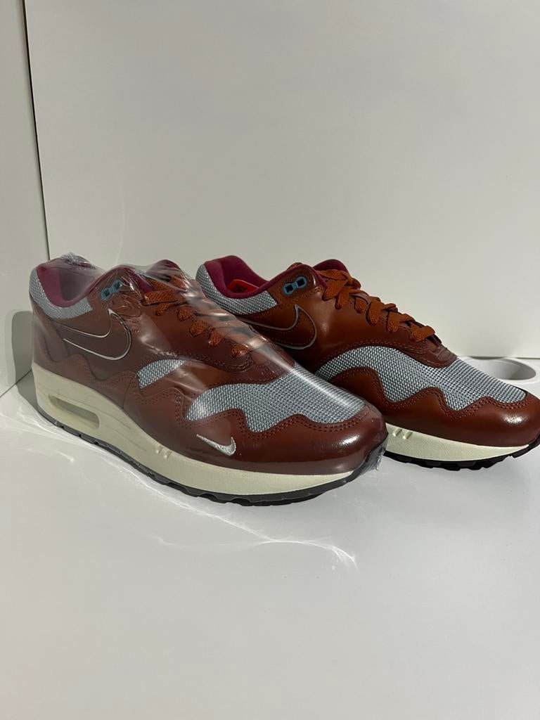 Nike Air Max 1 Patta Waves Dark Russet, Kleding | Heren, Schoenen, Bruin, ., Nieuw, Ophalen of Verzenden