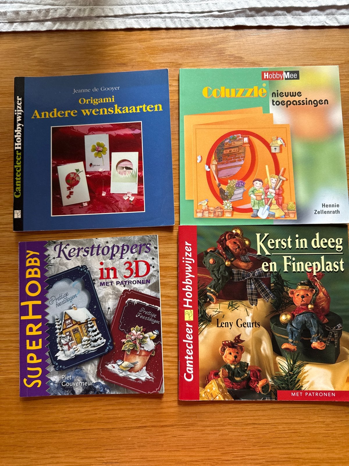 4 Knutselboeken: Origami, Coluzzle, Kersttoppers, Kerst in d, Hobby en Vrije tijd, Knutselen, Gebruikt, Meerkleurig, Ophalen of Verzenden