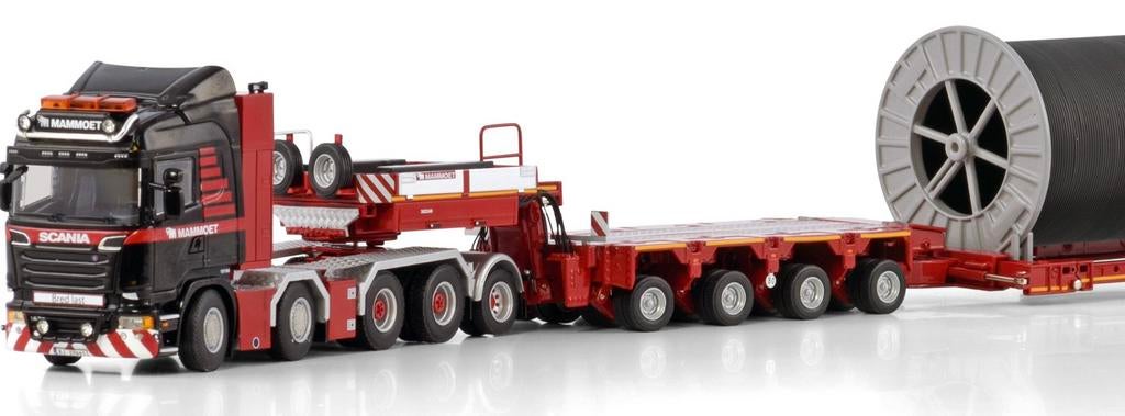 Mammoet Scania 8x4 +tag axle + 4-bed-6 lowloader + cable WSI, Ophalen of Verzenden, Zo goed als nieuw, Bus of Vrachtwagen, Wsi