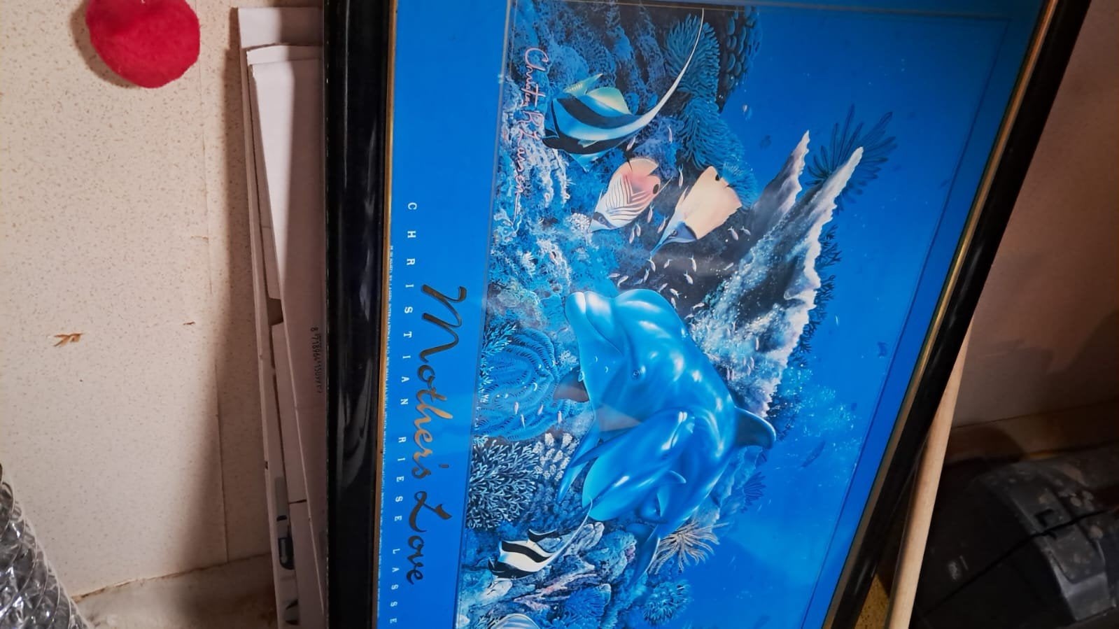 Prachtig schilderij met verlichting., Ophalen of Verzenden, Gebruikt, 12 inch of groter