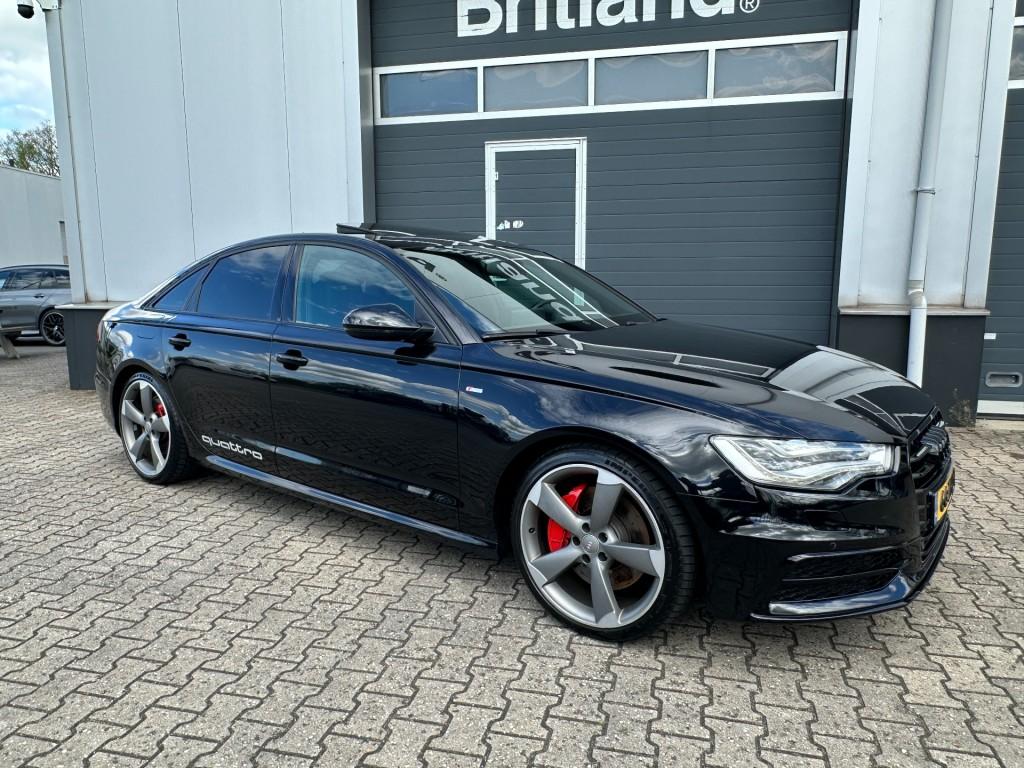 Audi A6 3.0 TFSI QUATTRO S-LINE 2012 *Luchtvering *Matrix *L, Automaat, Euro 5, Gebruikt, Zwart