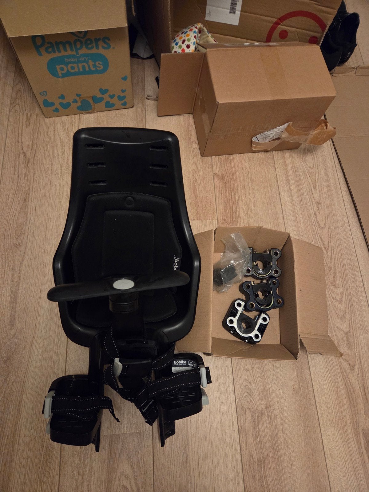 Bobike Mini Exclusive Front Child Bike Seat + 3 Mounting Bra, Ophalen, Gebruikt