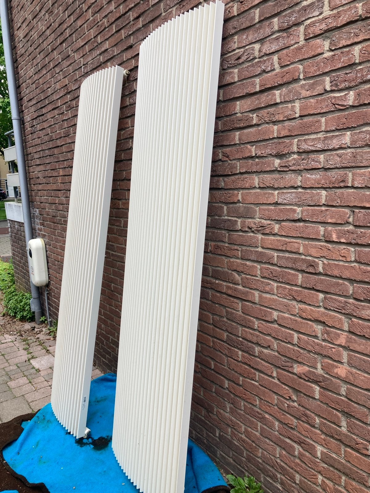 2x Verticale designradiator - Gebruikt, Doe-het-zelf en Verbouw, Verwarming en Radiatoren, Ophalen, Gebruikt, Radiator, 60 tot 150 cm