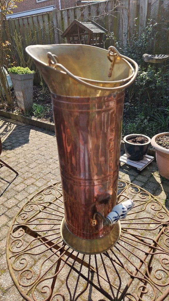 koperen kolenkit 5 kan paraplubak, Ophalen of Verzenden, Koper