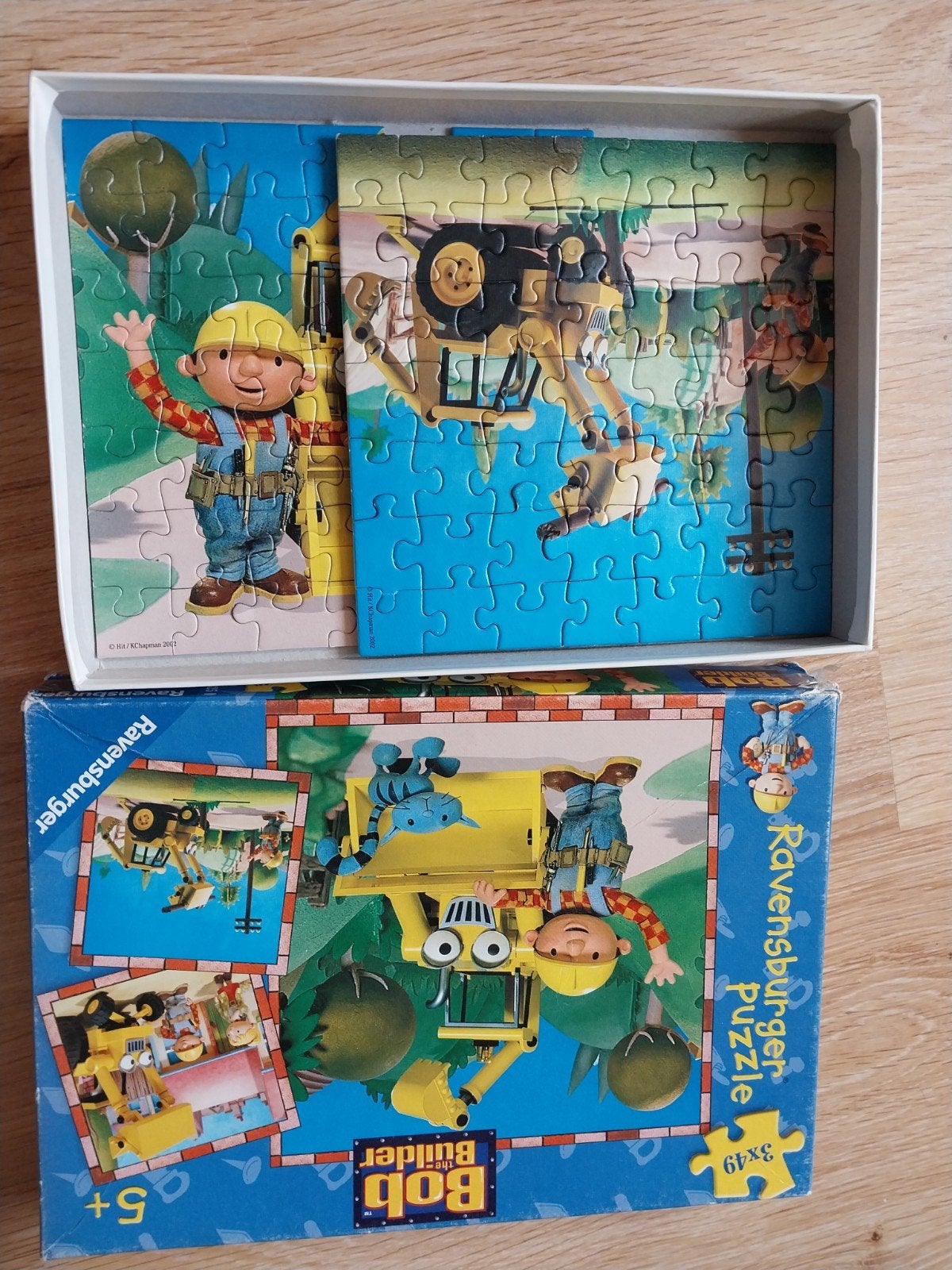 Ravensburger Bob de Bouwer Puzzel 3x49 stukjes, Ophalen of Verzenden, Meer dan 50 stukjes, Gebruikt, 4 tot 6 jaar