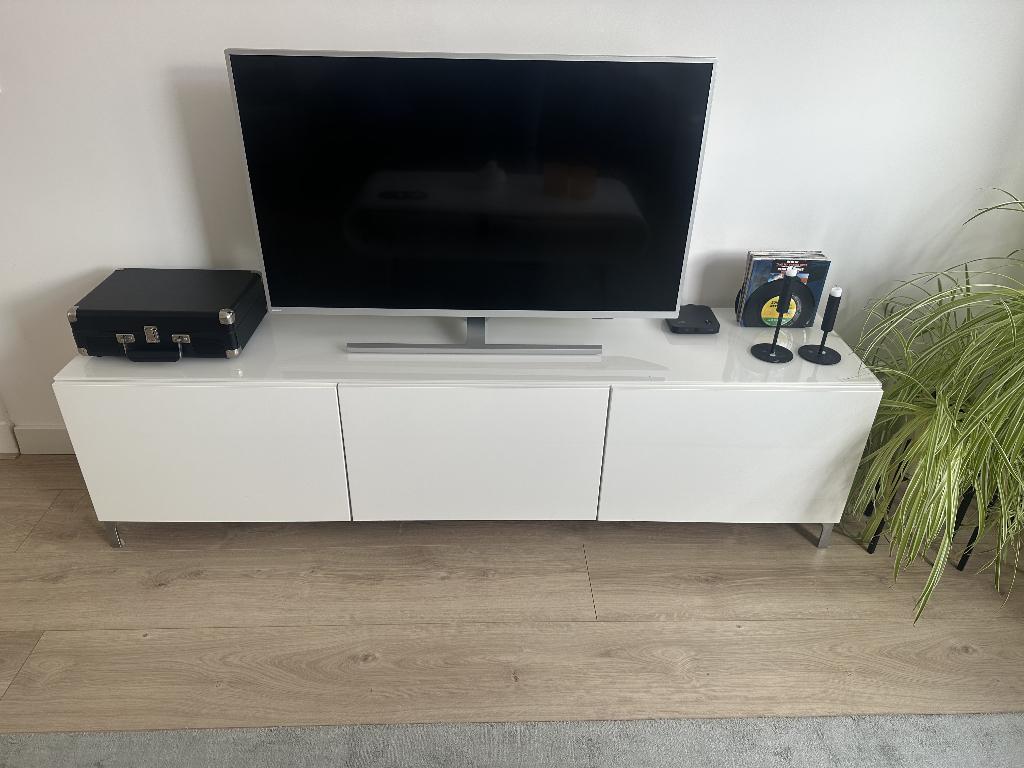 BESTÅ Tv-meubel, Huis en Inrichting, Kasten | Televisiemeubels, Ophalen, Gebruikt, Glas, 150 tot 200 cm