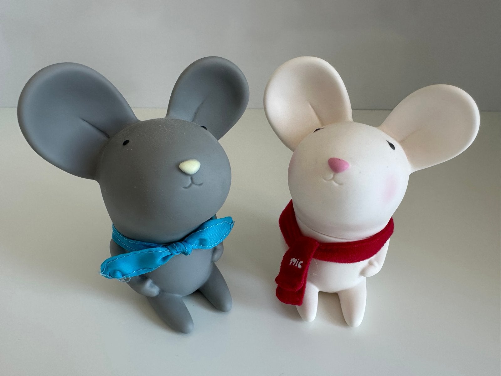 Set van 2 schattige muis spaarpotjes, Ophalen of Verzenden, Zo goed als nieuw, Kunststof, Dier