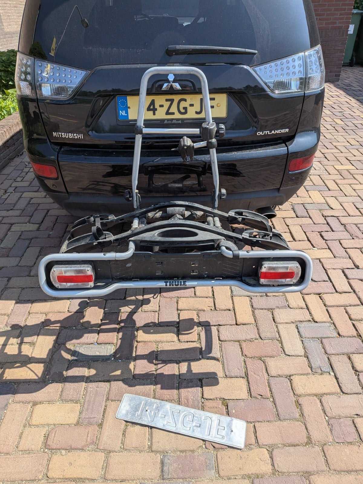 Thule fietsendrager voor trekhaak - 2 fietsen, Ophalen of Verzenden, 2 fietsen, Gebruikt, Trekhaakdrager