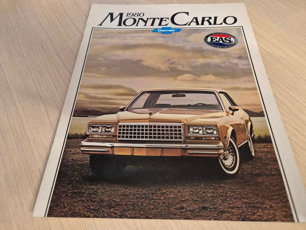 1980 uitgebreide Chevrolet Monte Carlo coupés folder izgst, Ophalen of Verzenden, Zo goed als nieuw, Chevrolet