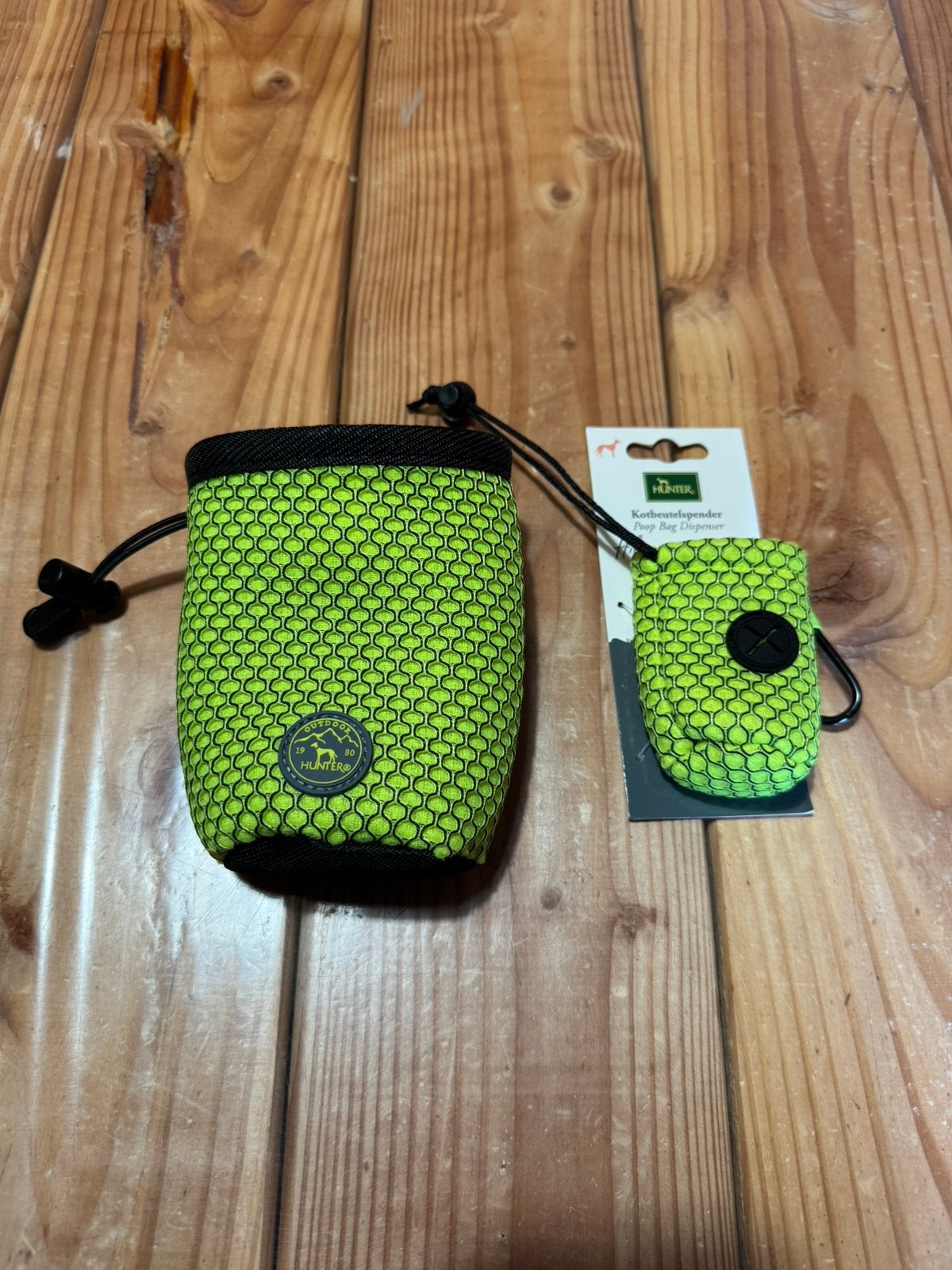 NIEUW HUNTER Hilo beloningstasje + poepzakjeshouder lime, Ophalen of Verzenden, Nieuw, Overige typen