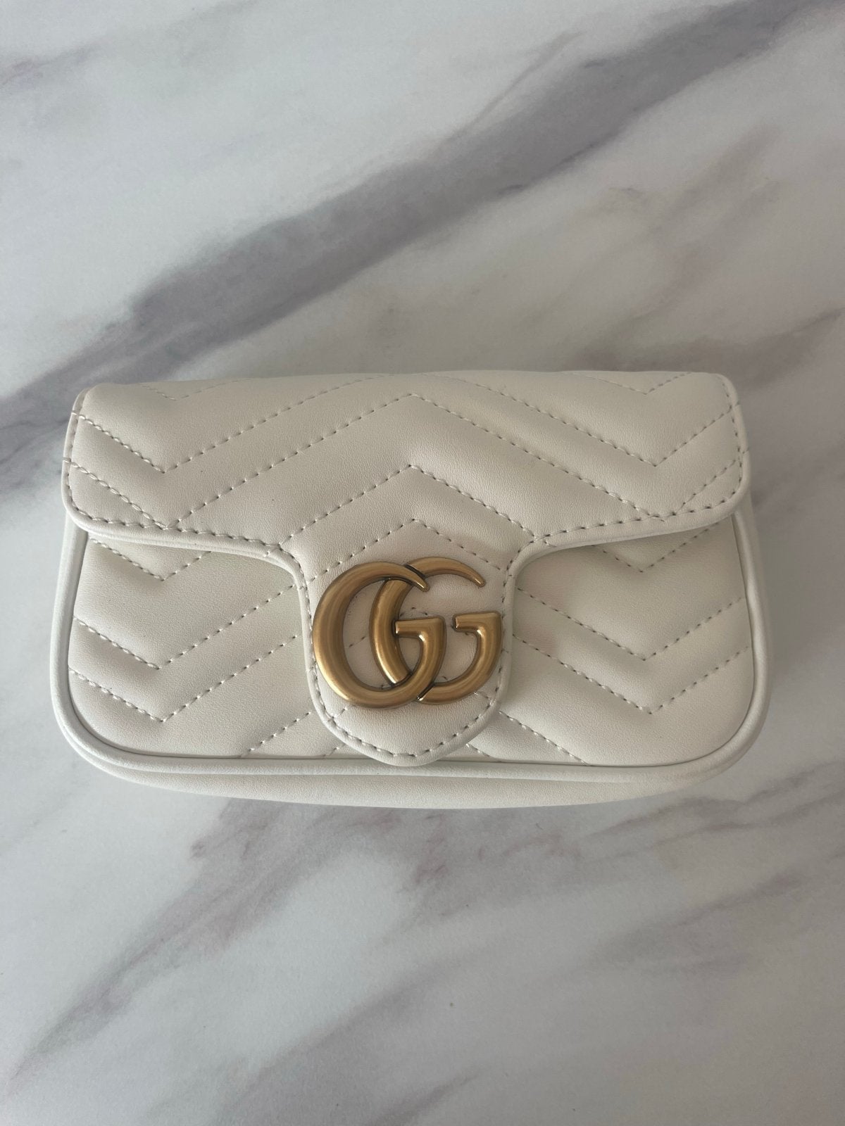Gucci GG Marmont Tas, Ophalen of Verzenden, Gebruikt, Wit, Schoudertasje