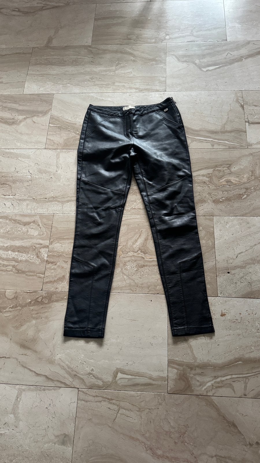 mooie leather look broek Josh v, Ophalen of Verzenden, Zo goed als nieuw, Zwart, Lang