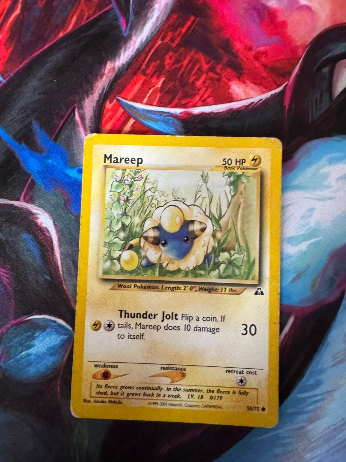 Pokémon kaarten Mareep #58, Ophalen of Verzenden, Gebruikt, Losse kaart