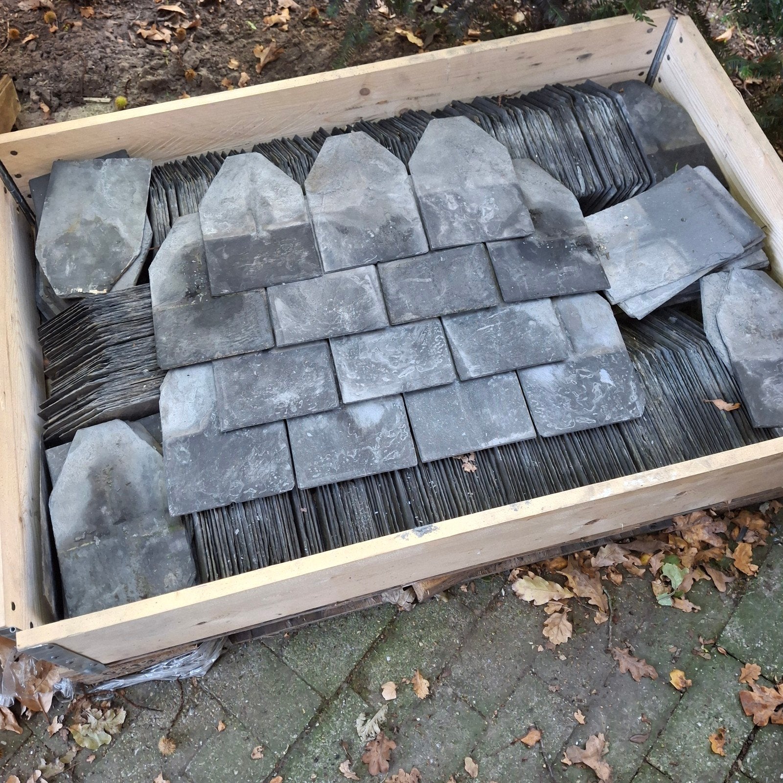 natuur leien dakbedekking., Ophalen, Zwart, Overige materialen, 15 m² of meer