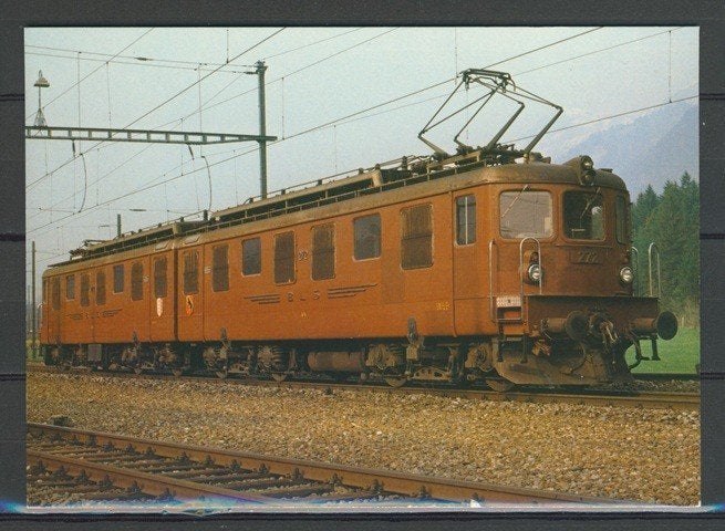 Locomotief Lok BLS Ae 8/8 Foto-Ansichtkaart Trein t-60 jdu, Ophalen of Verzenden, Zo goed als nieuw, Trein, Kaart of Prent