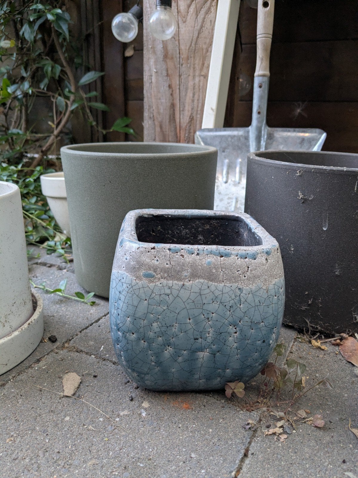 Gratis bloempotten, Tuin en Terras, Ophalen, Gebruikt, Rond, Minder dan 30 cm