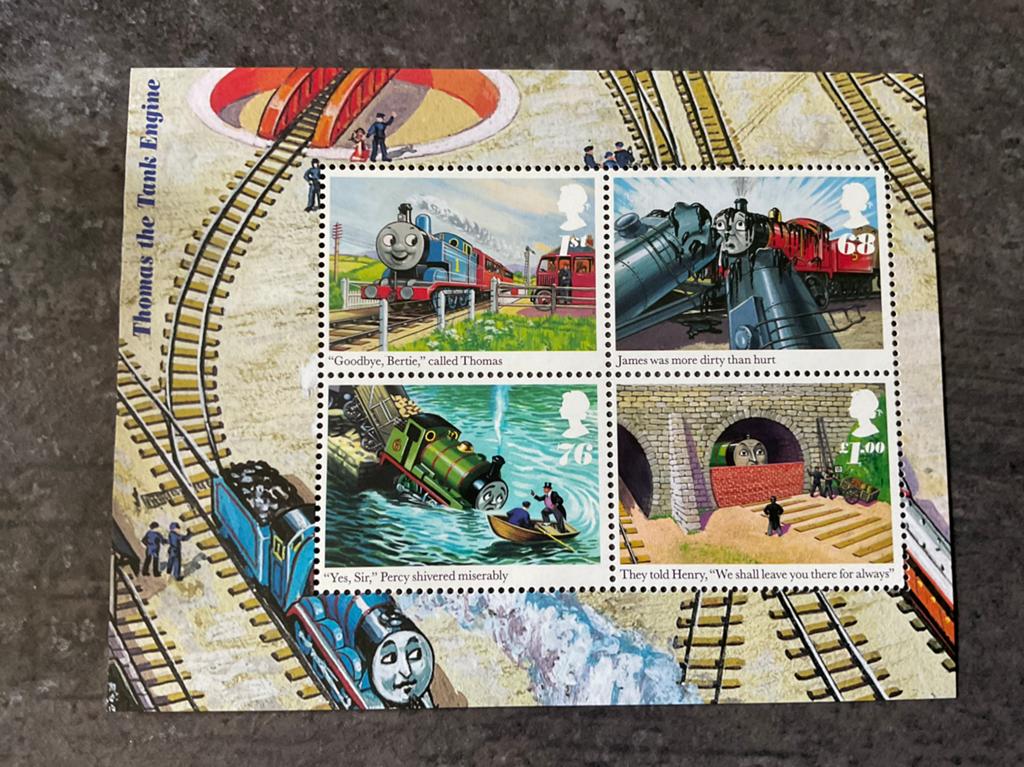 (23843) UK, blok 67, spoorwegen, Thomas the Tank Engine, Ophalen of Verzenden