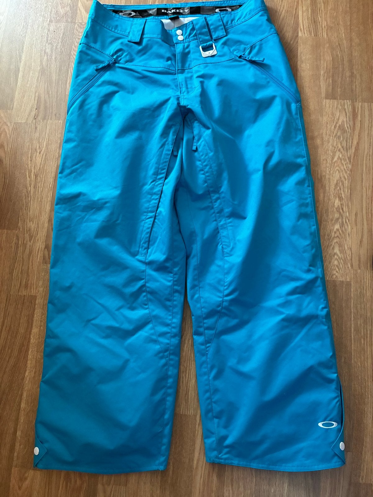 Oakley skibroek/snowboardbroek - Blauw mt L, Ophalen of Verzenden, Zo goed als nieuw, Broek