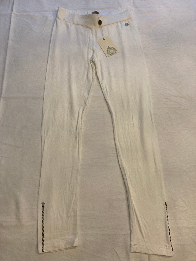 Scapa legging maat 152 11-12 jaar wit ritsen print, Broek, Scapa, Meisje, Ophalen of Verzenden