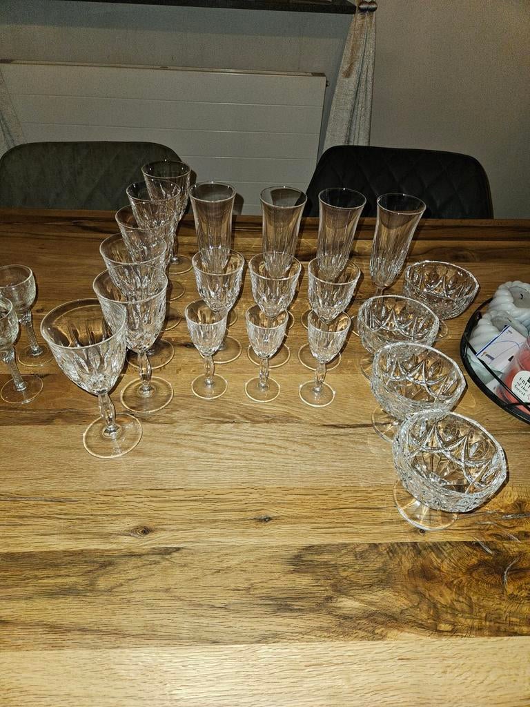 Kristallen glazen, Antiek en Kunst, Antiek | Glas en Kristal, Ophalen