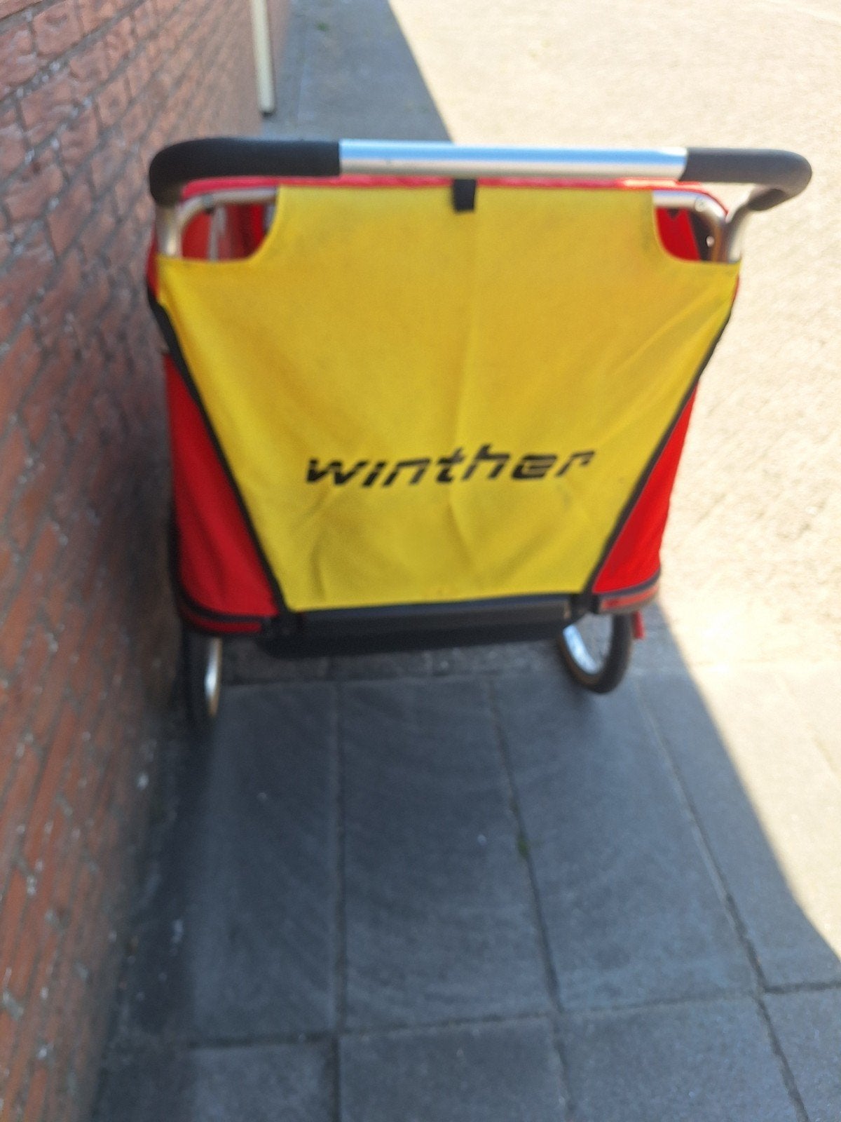 winter dolphin fietskar/wandelwagen, Ophalen, Gebruikt, Winther, Kinderkar
