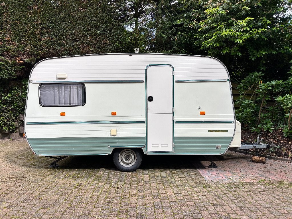 Vintage Caravan in superstaat - Münsterland 420 uit 1977, Caravans en Kamperen, Tot en met 3, Particulier, 4 tot 5 meter, 500 - 750 kg