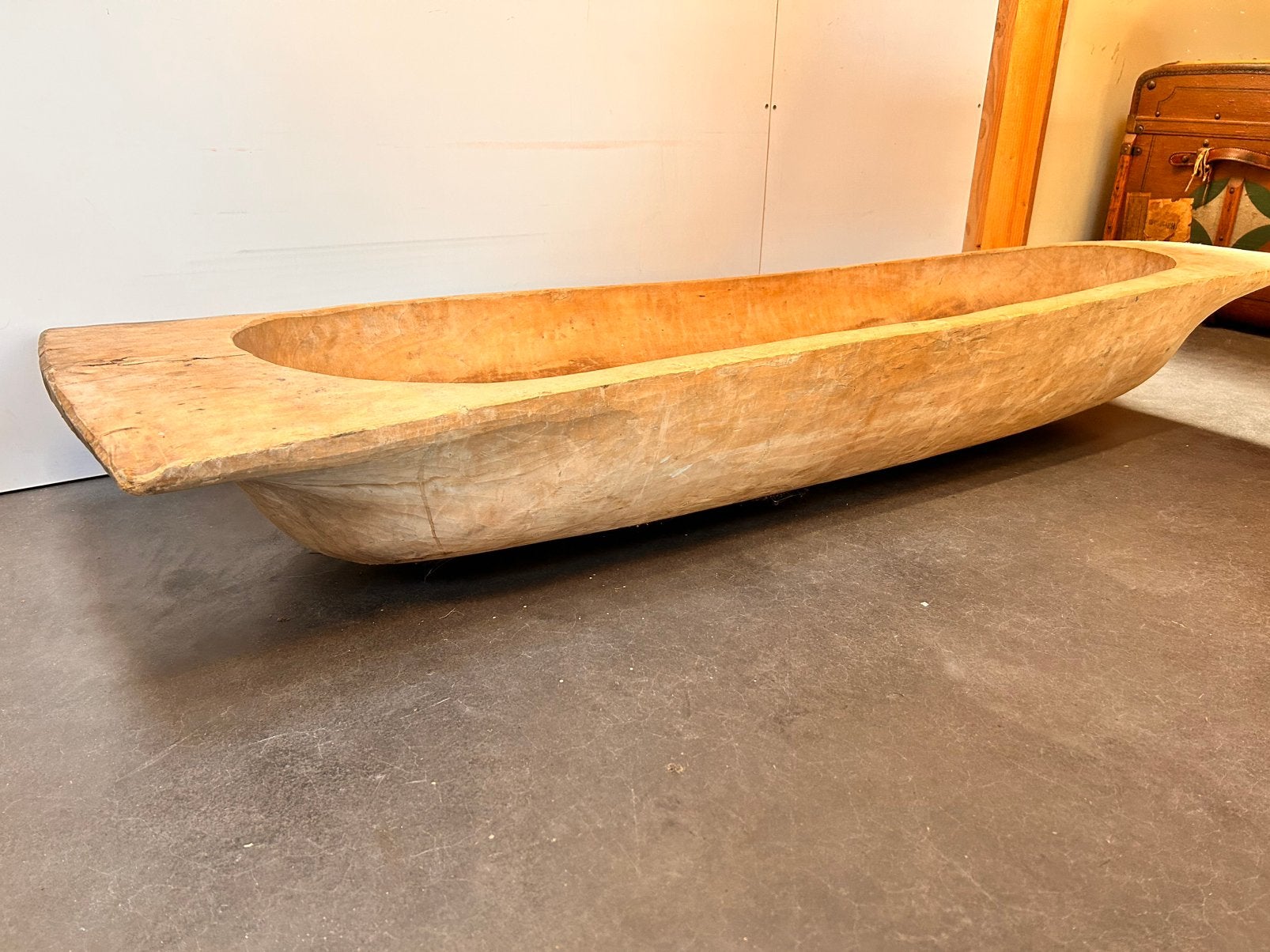 Handgemaakte antieke Houten trog, Ophalen of Verzenden, Zo goed als nieuw, Rechthoekig, Hout
