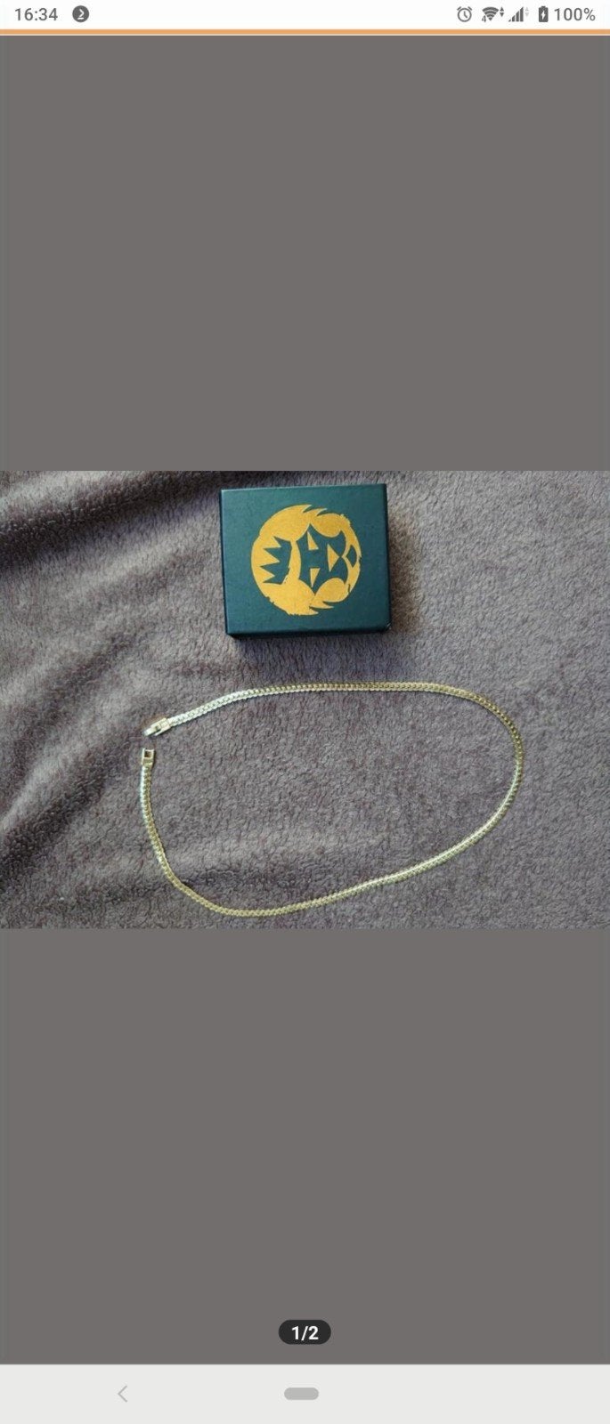 King Ice gold plated gouden ketting, Ophalen of Verzenden, Zo goed als nieuw, Goud, Overige materialen