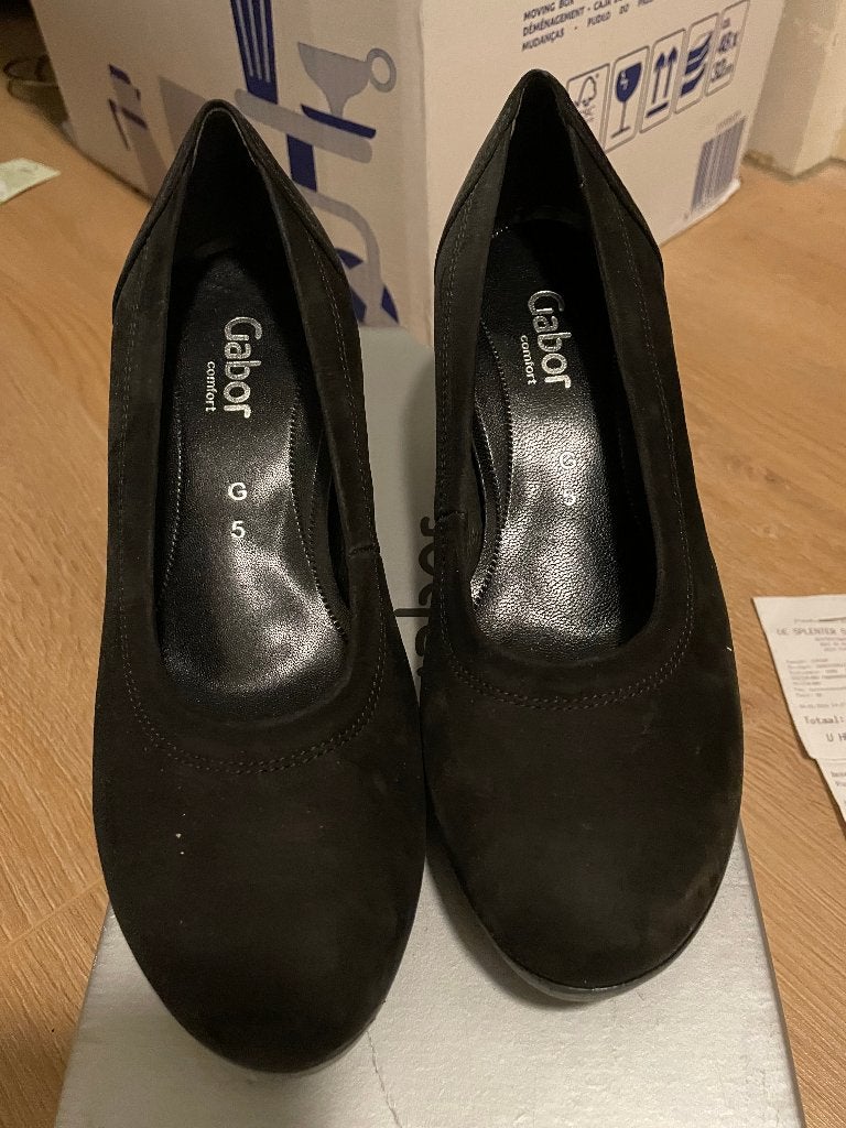 Zwarte pumps nubuck Gabor maat 38, Kleding | Dames, Pumps, Zwart, Gabor, Ophalen of Verzenden