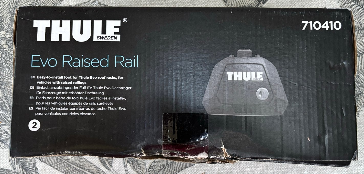 Thule Evo Raised Rail Voetenset 710410, Ophalen, Zo goed als nieuw