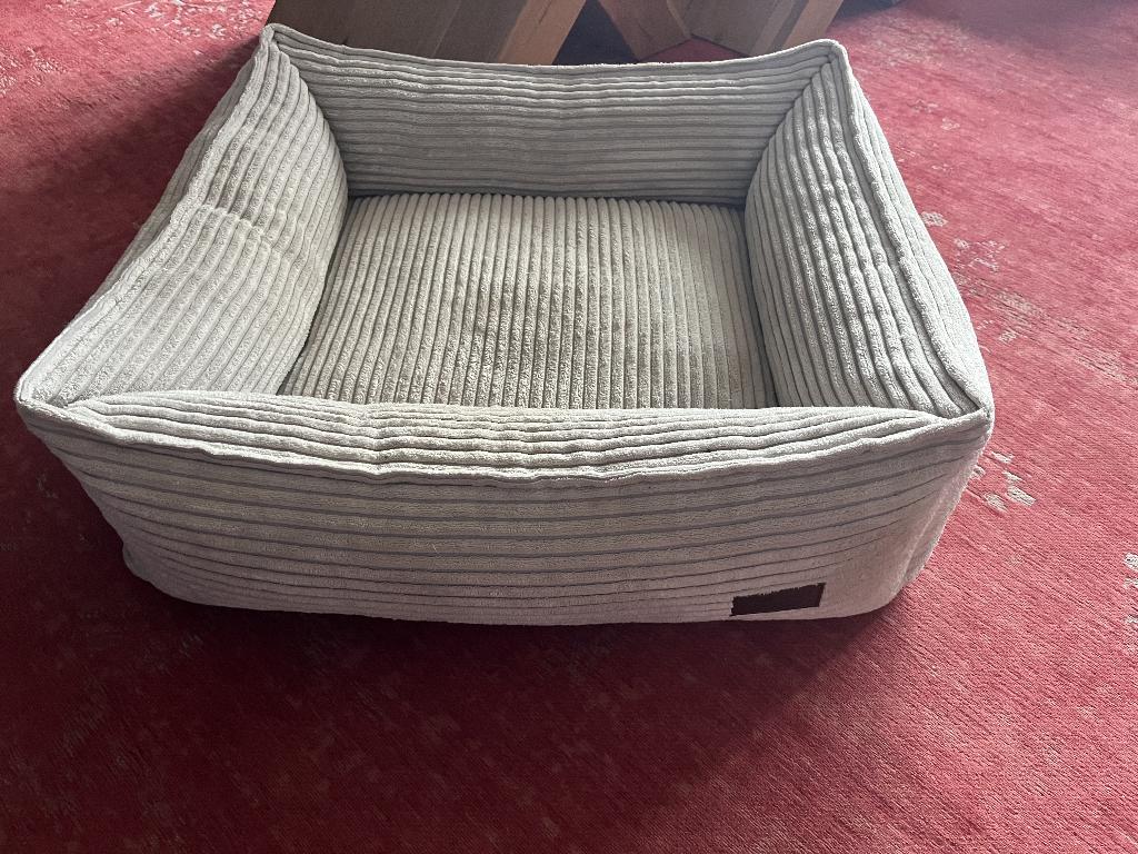 Hondenmand Designed by Lotte Ribbed grijs 80 x 70 x 22 cm, Ophalen of Verzenden, Zo goed als nieuw, Stof
