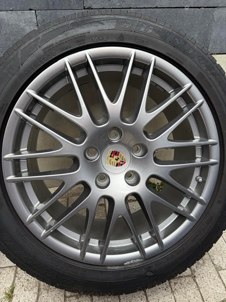 20 inch Spyder velgen met banden voor Porsche Cayenne, Auto-onderdelen, Banden en Velgen, Ophalen, Gebruikt, 275 mm, Banden en Velgen