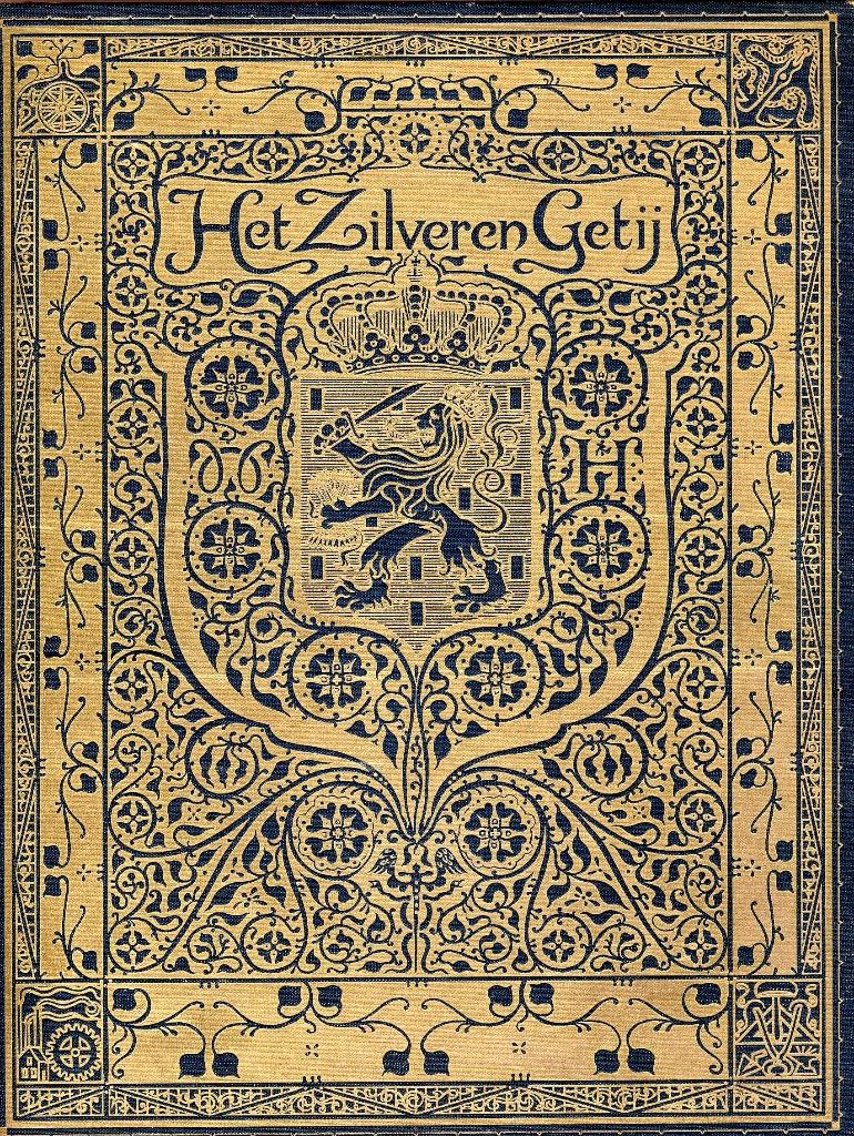 Gedenkboek Het zilveren getij.  25-jarig huwelijk Wilhelmina, Ophalen of Verzenden, Zo goed als nieuw, Nederland, Tijdschrift of Boek