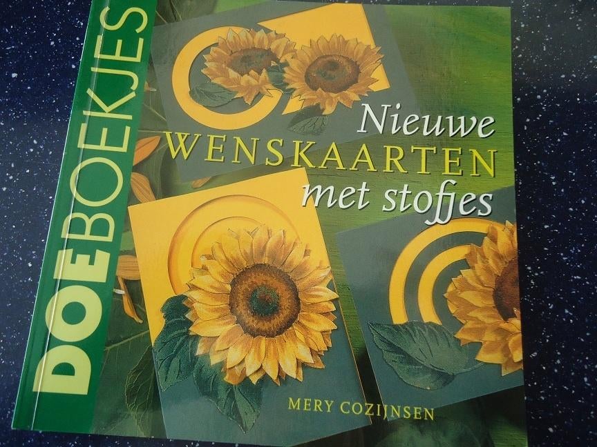 wenskaarten met stofjes ,, door mery cozijnsen, Ophalen of Verzenden, Gelezen, Overige onderwerpen, Mery Cozijnsen