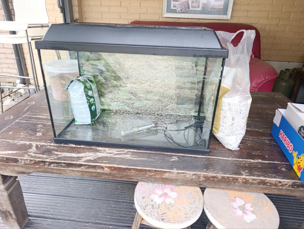 Gratis 60 cm aquarium, Dieren en Toebehoren, Vissen | Aquaria en Toebehoren, Ophalen, Leeg aquarium