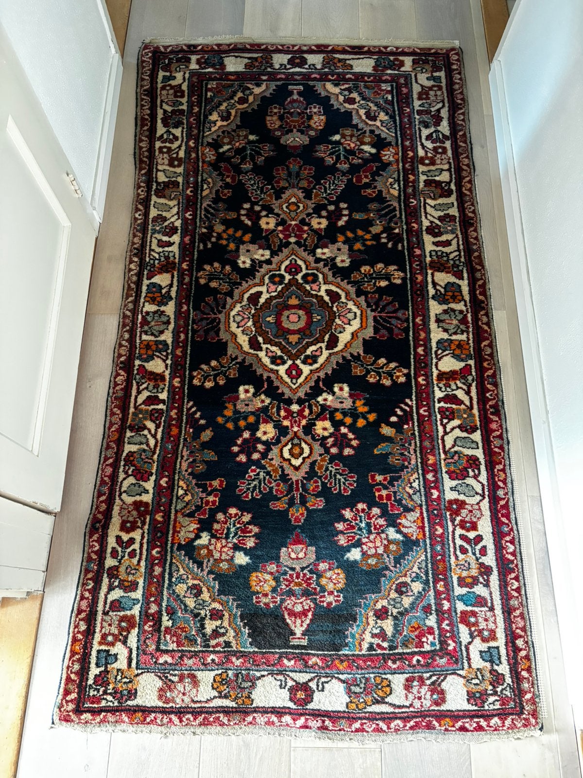 Perzisch tapijt 200 x 100cm, incl ondertapijt op maat, Ophalen