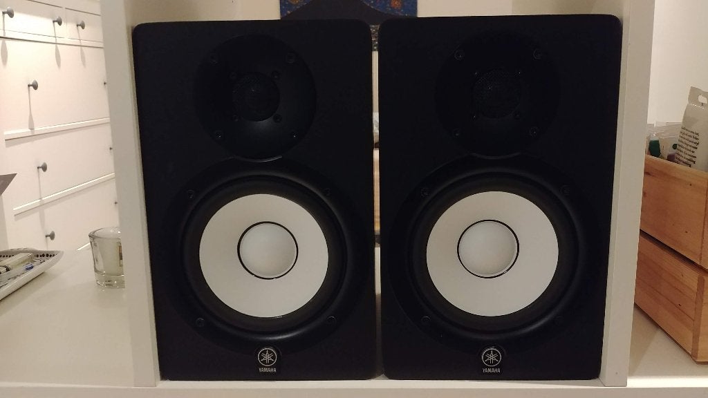 Yamaha HS7 speakers + stands, Ophalen, Studiomonitor, Yamaha, Zo goed als nieuw
