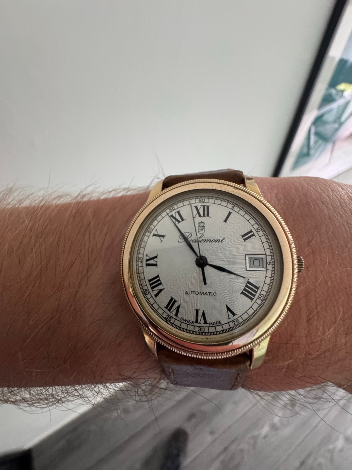 Rochemont Automatic Vintage horloge, Sieraden, Tassen en Uiterlijk, Ophalen of Verzenden, Overige materialen, Polshorloge, Overige merken