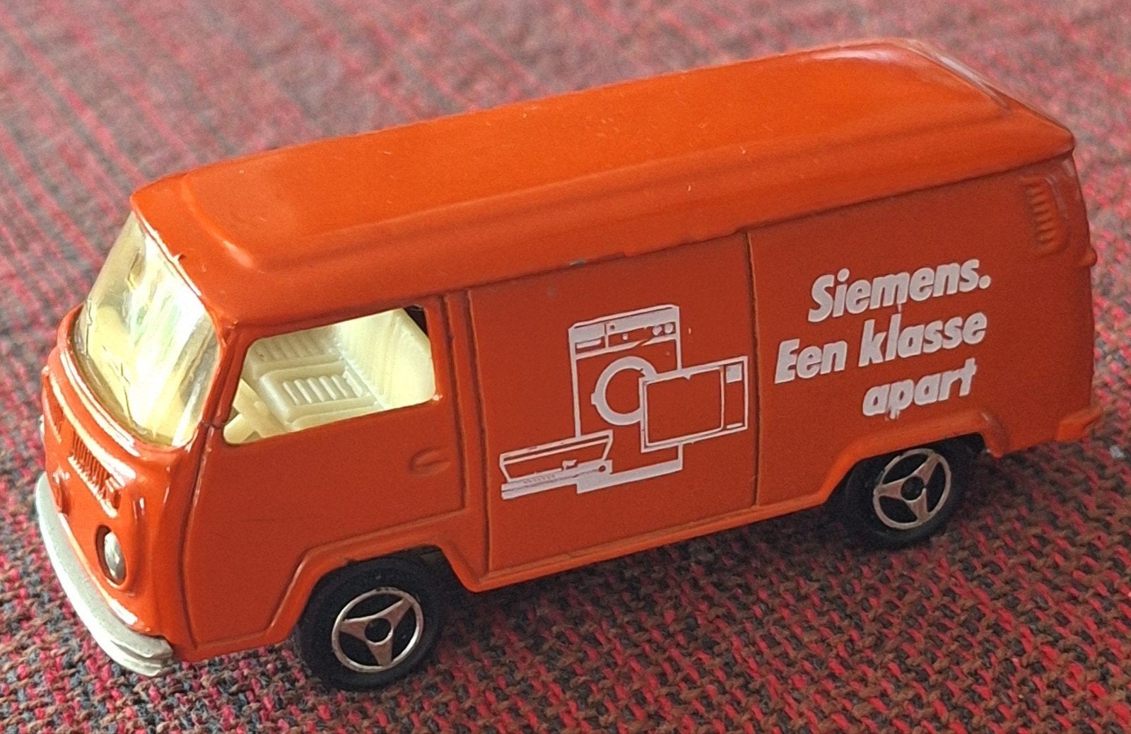 Majorette Volkswagen VW Bus T2 Siemens - Oranje, Overige merken, Gebruikt, 1:50 of kleiner, Auto