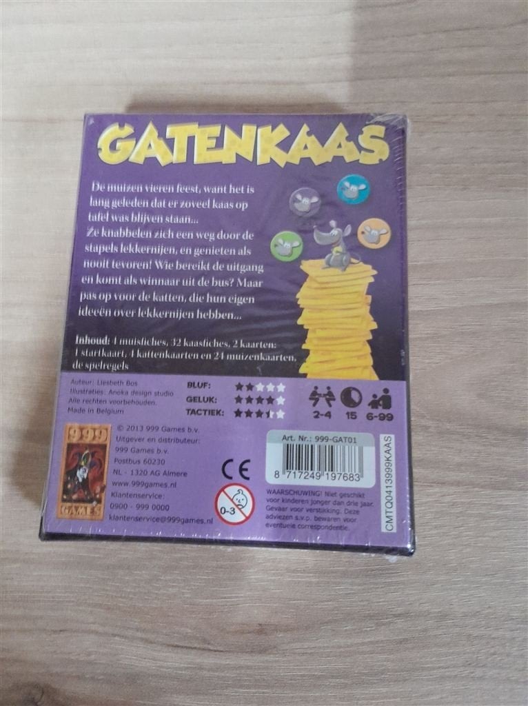 Gatenkaas - 999 games - in seal - s3849, Verzenden, Zo goed als nieuw