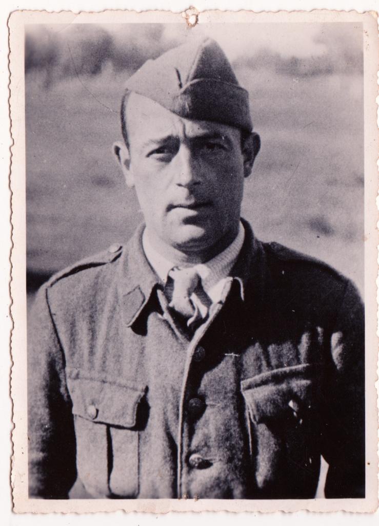 Originele Foto Franse Soldaat WO2 - Souvenir 1942, Verzenden, Landmacht, Overige gebieden, Foto of Poster