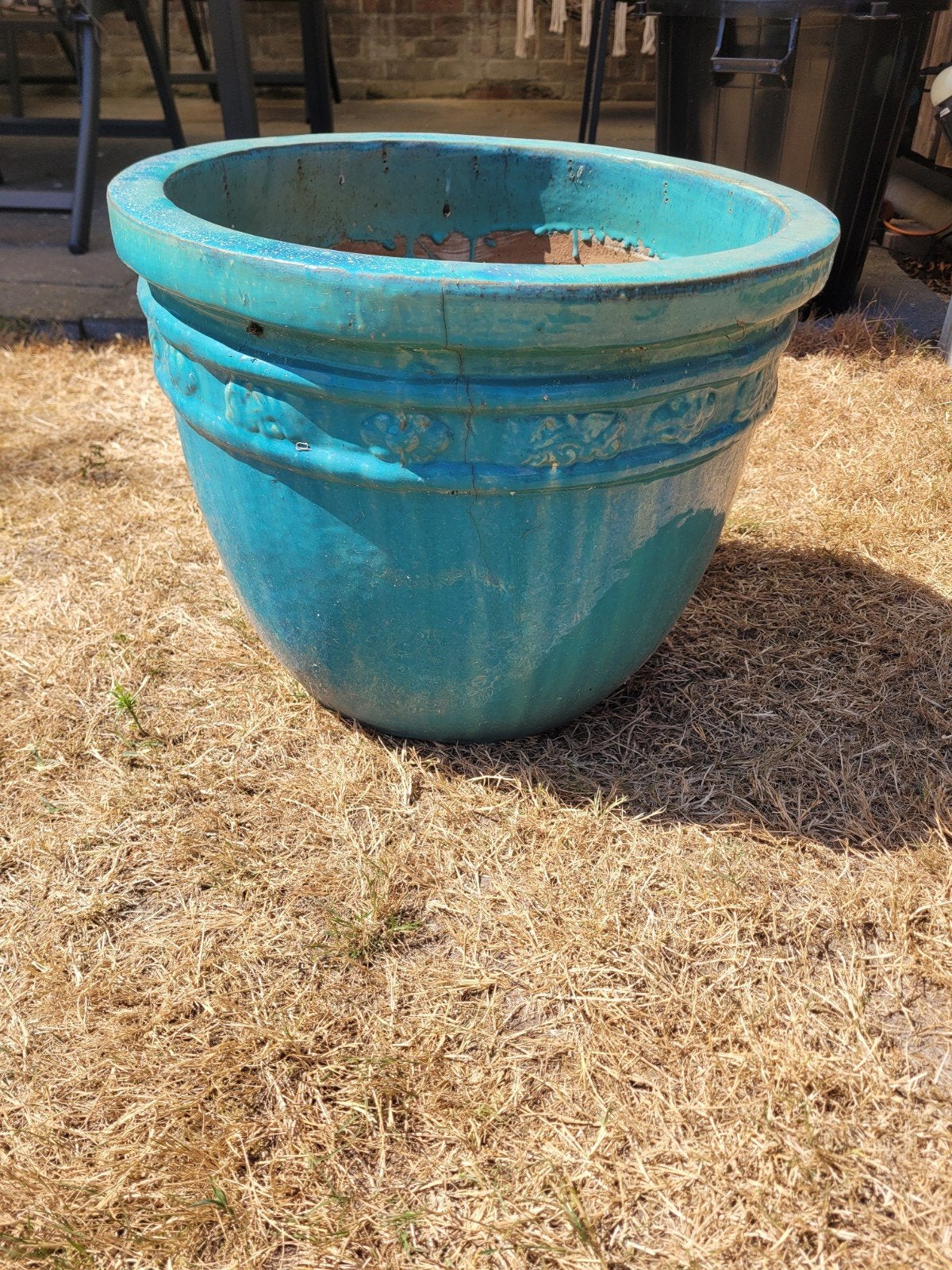 gratis, Tuin en Terras, Bloembakken en Plantenbakken, Ophalen, Steen, Gebruikt, Rond