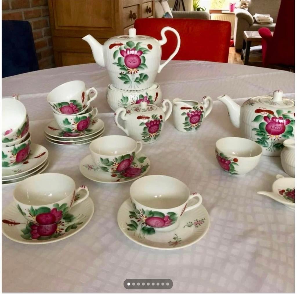 9 pers 37delig Oost-Friesland servies - Compl/handgeschild, Ophalen of Verzenden