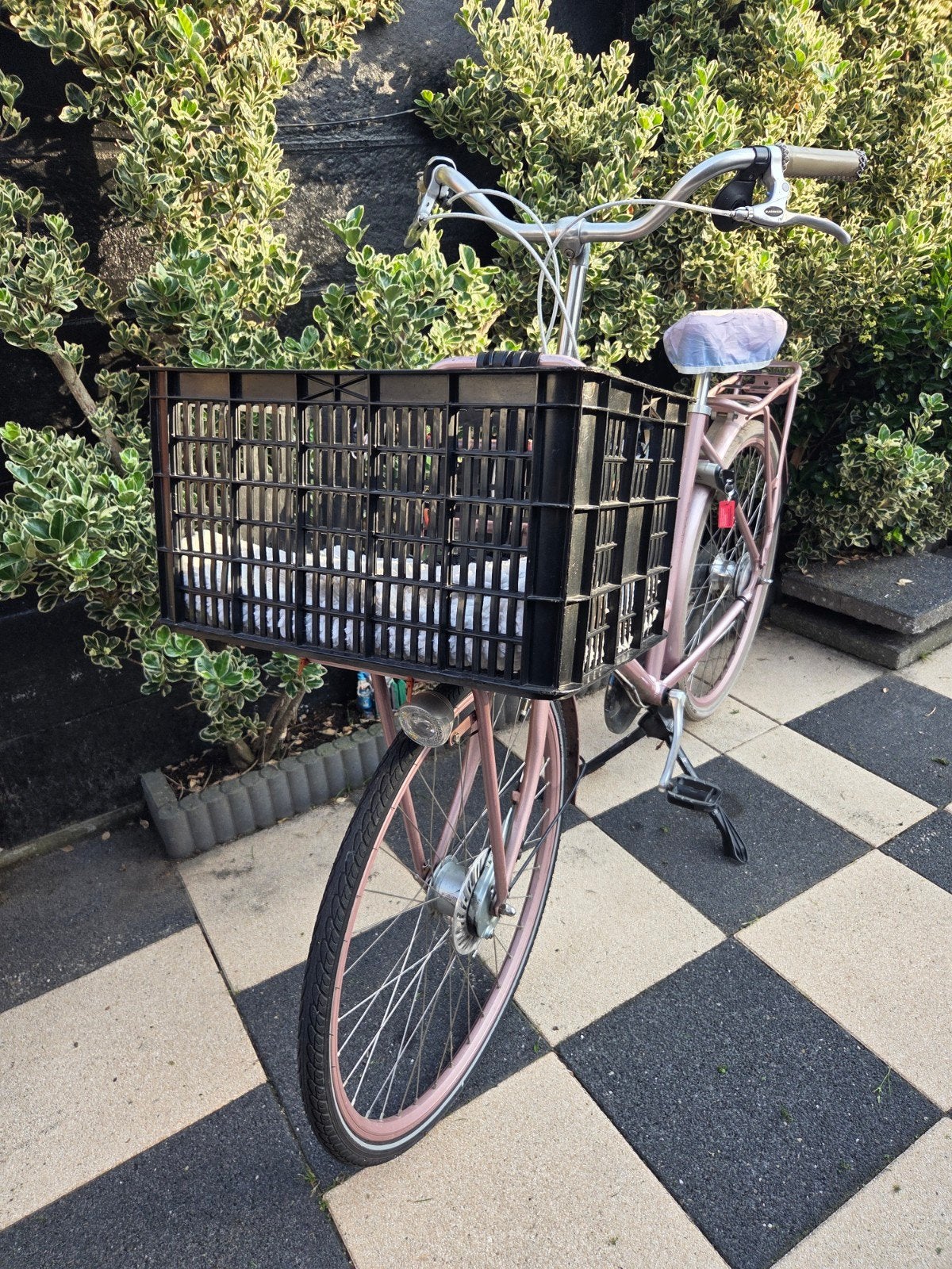 Roze dames fiets batavus, Fietsen en Brommers, Fietsen | Dames | Damesfietsen, Ophalen, Gebruikt, Batavus